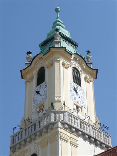 Detail na vežu radnice