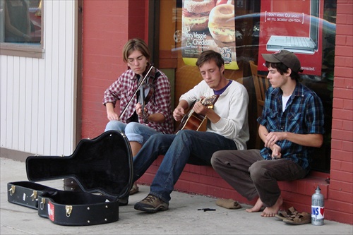 Street musicians - Poulicni muzikanti