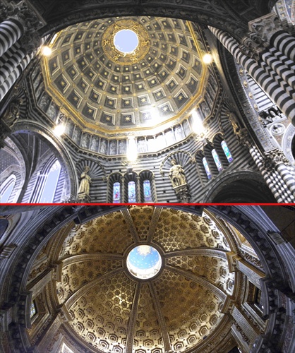 (1024) kopule v katedrále Duomo, Siena - Toskánsko