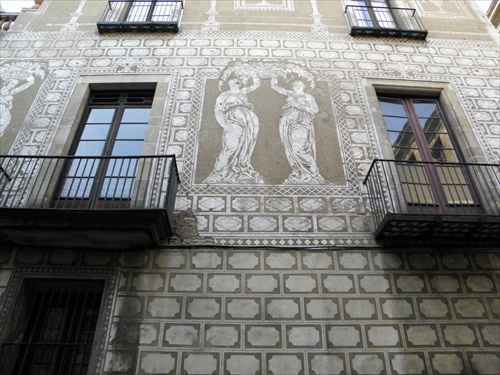 (1477) Barcelona - fasáda domu