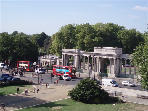 vyhlad z Wellington Arch