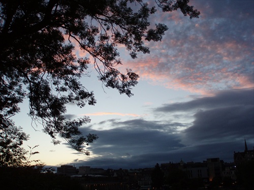 obloha v Edinburgh