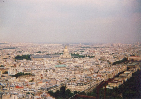 Paríž výhľad z Eifellovky