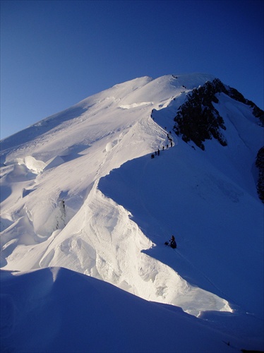 Svitanie na Mont Blancu