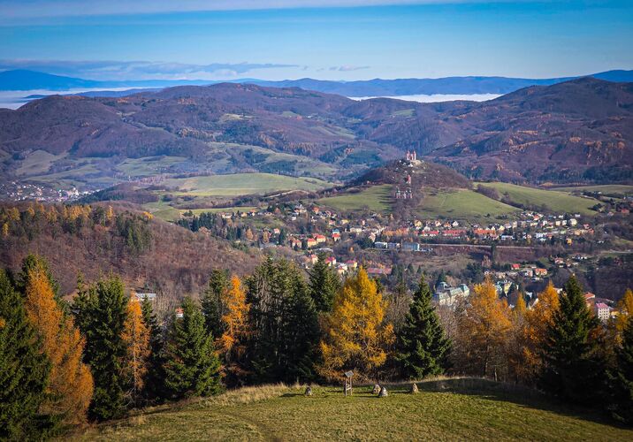 pohľad na Banskú Štiavnicu
