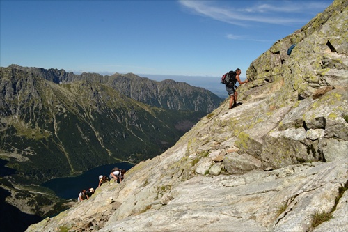 Reťazový výstup na Rysy