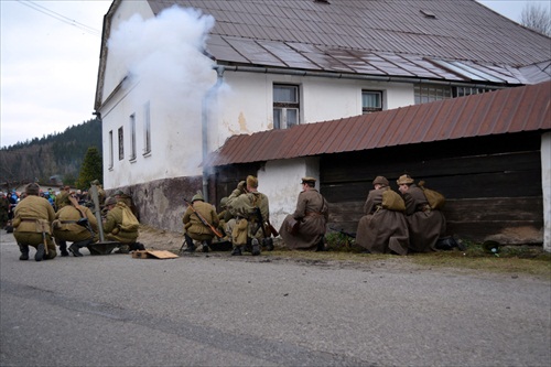 Útok sovietskej a rumunskej jednotky