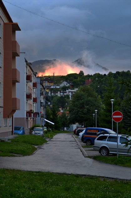 Zaujímavý svetelný jav pod Čebraťom