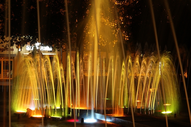 Spievajúca fontána v Košiciach 