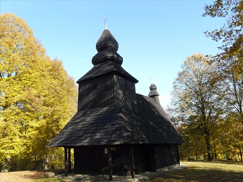 Gréckokatolícky drevený chrám sv. Mikuláša v Ruskej Bytrej