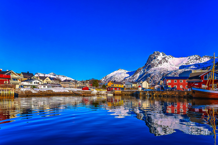 Svolvaer, Lofoty, Nórsko