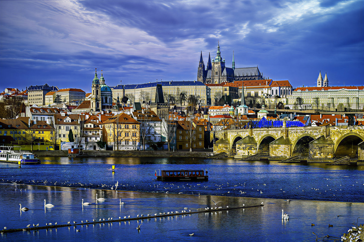 Pohľadnica zo zimnej Prahy