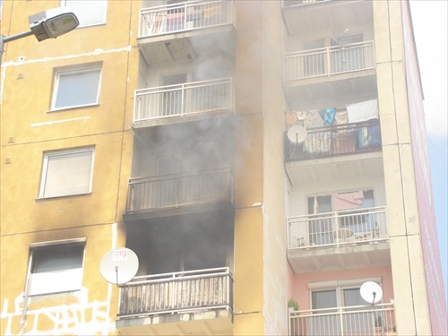 Požiar bytu...25.07.2008-Piešťany