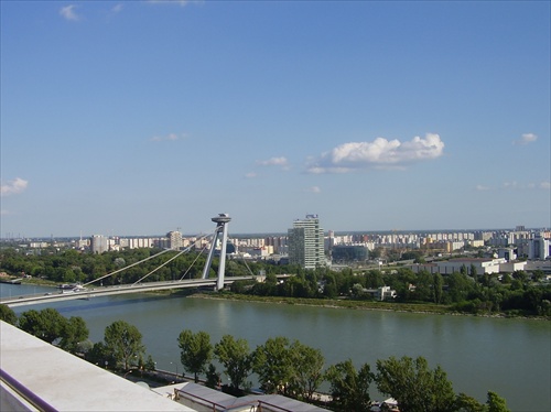 Petržalka, most SNP, O2, Dunaj a iné