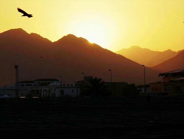 Západ slnka v Ománe