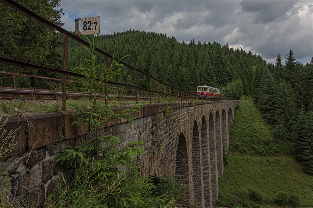 Chmarošský Viadukt a Horehronský expres
