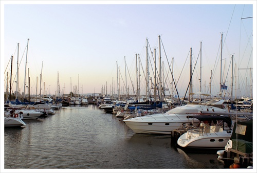 Larnaka - večer v prístave