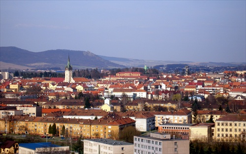 Pohľad z Kalvárie na centrum Prešova