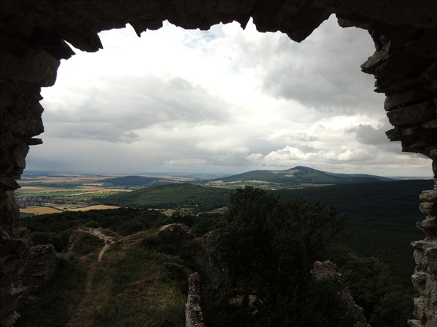 Výhľad z hradu Gýmeš