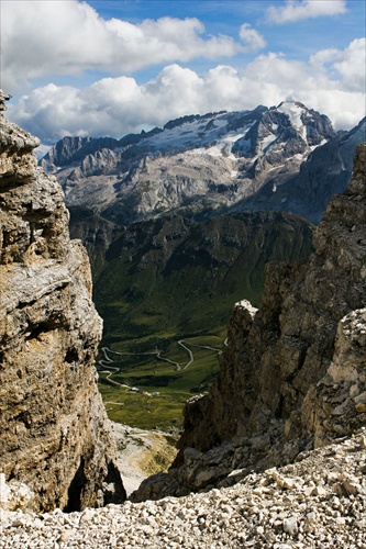 Výhľad z tzv. terasy Dolomitov