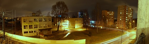 Panoramaticky pohlad na Okruznu ulicu a jej okolie