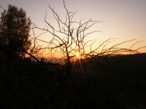 Západ slnka v Hradnej
