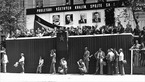 Vtedajší komunisti na výslní-1.máj Košice