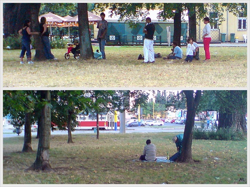 Košický mestský park pri stanici, plný cigánov...!