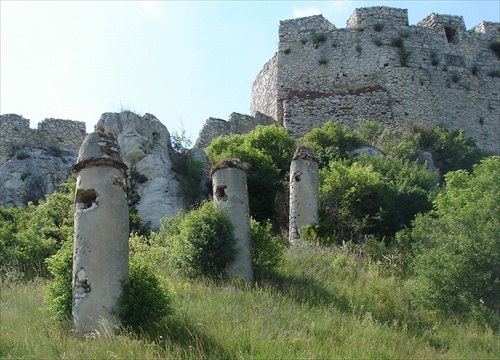 Spišský hrad - časť opevnenia
