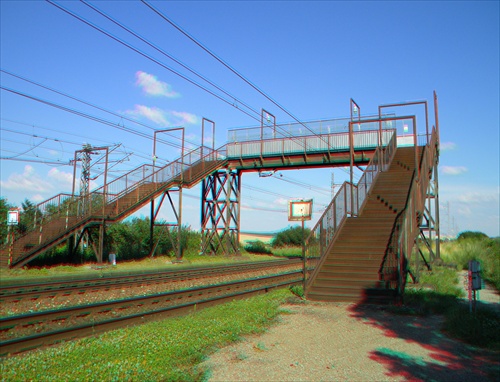 železničný nadjazd 3D