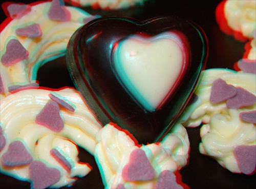 čokoládové srdce 3D