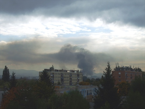 Požiar toxického odpadu Prešov