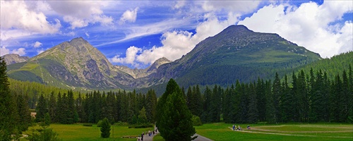 Znama panorama tatranskeho turistu