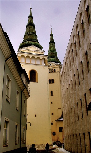 Žilina - Farský kostol z Horného valu