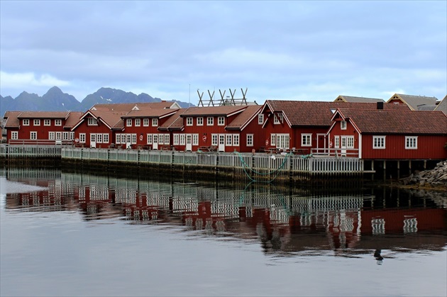 plávajúce rybárske domčeky