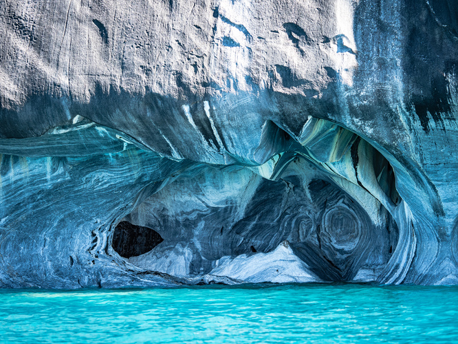Blue Marble Caves Patagonia Chile