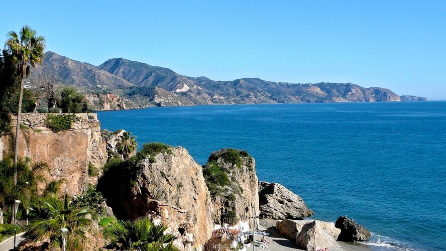 Nerja, výhľad na Gibraltar