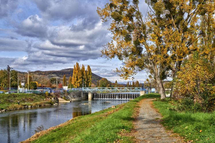 Hornád, splav pri Aničke, Košice.