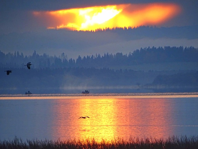 Ráno nad priehradou...