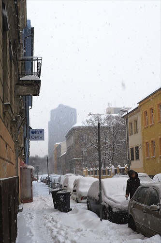 Zasnežená Bratislava 23.02.2009