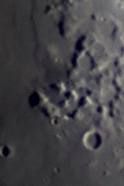 Detail povrchu Mesiaca