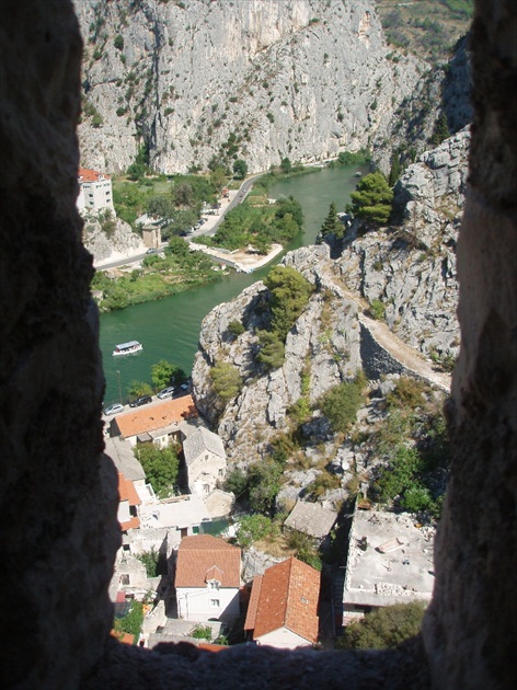 Omiš - pohľad z Pirátskeho hradu