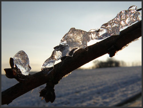 Zimné šperky - 2: Sklenená brošnička