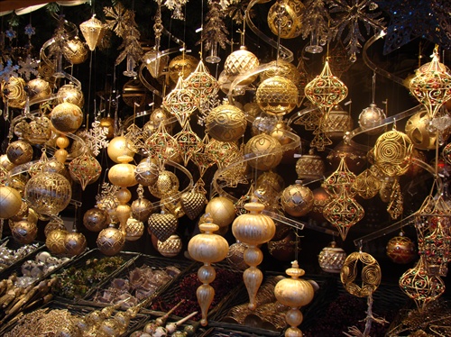 ozdoby na Vianočných trhoch, Viedeň 2010
