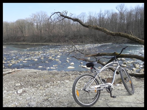 Bicyklom popri rieke Isar