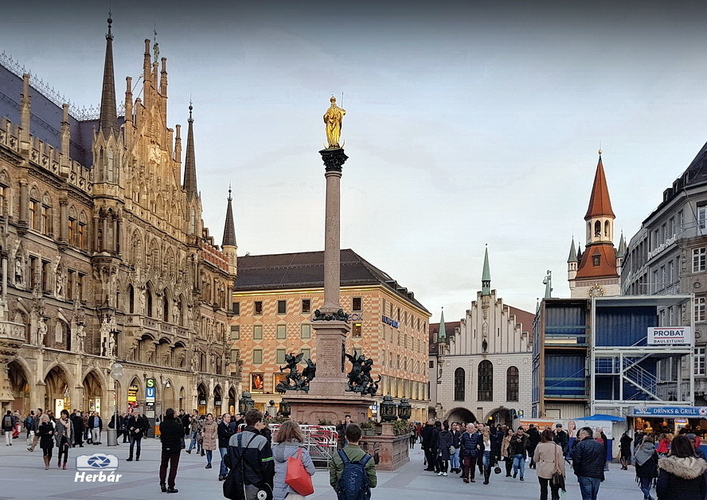 Mníchov,, Marienplatz 