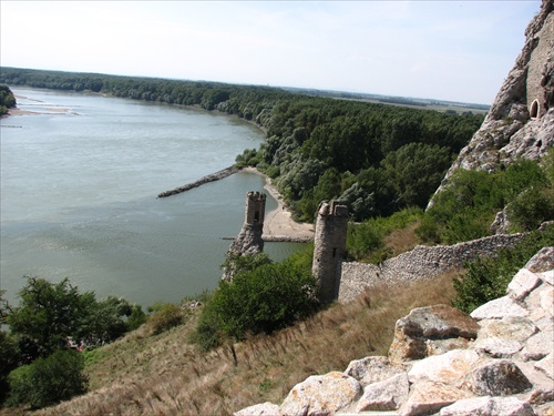 Devín a Dunaj