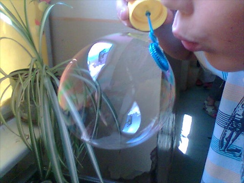Bublina ako lampa:-)