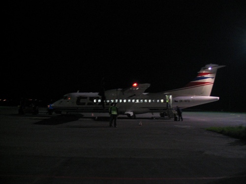 ATR-42 OK-KFO na letisku Sliač