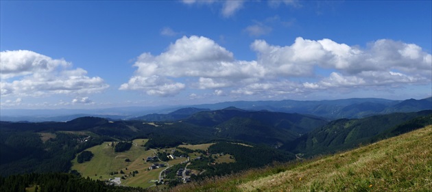 pohľad z kopca